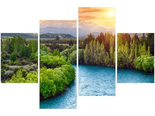 140CM 70 OBRAZ RZEKA CLUTHA NOWEJ ZELANDII ŚCIENNY na Arena.pl