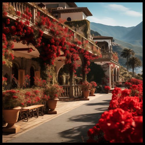 Plakat 90x90cm Czerwona Idylla na Arena.pl