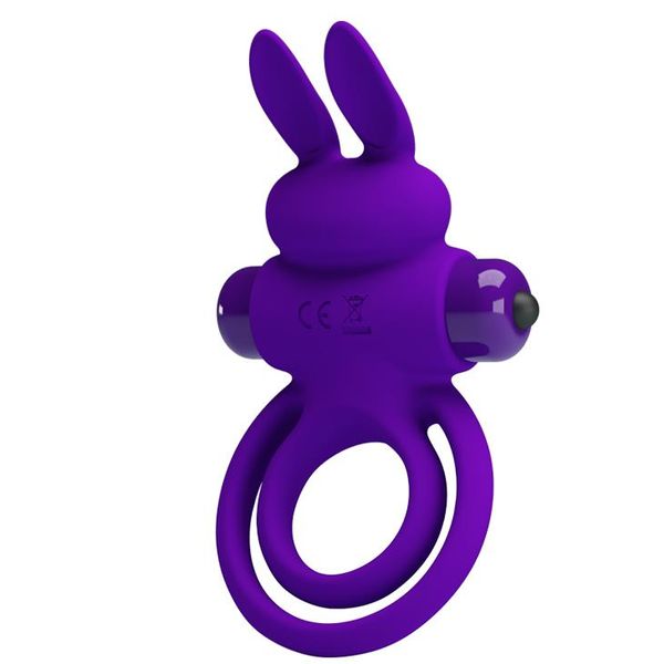 PRETTY LOVE - VIBRANT PENIS RING III 10 Functions Purple zdjęcie 1