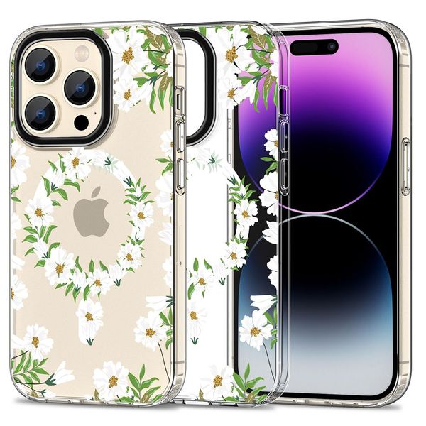 TECH-PROTECT MAGMOOD MAGSAFE IPHONE 15 PRO WHITE DAISY zdjęcie 1
