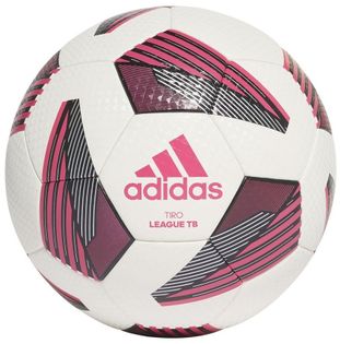 Piłka nożna adidas Tiro League TB biało-różowa FS0375 5