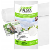 AGROWŁÓKNINA BIAŁA 1,6x50m OKRYCIOWA na ROŚLINY włóknina OTULINA zima 20g