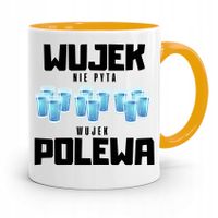 Kubek Żółty Prezent Dla Wujka Wujek Nie Pyta Z Nadrukiem Ze Zdjęciem