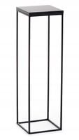 Kwietnik stojący czarny metalowy 80 cm LOFT kwiaty