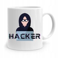 Kubek Prezenty Dla Informatyka Programisty Hacker Z Nadrukiem Ze Zdjęciem