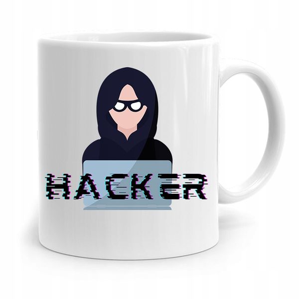 Kubek Prezenty Dla Informatyka Programisty Hacker Z Nadrukiem Ze Zdjęciem zdjęcie 1