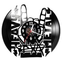 Zegar ścienny z płyty winylowej Heavy Metal 1865.14