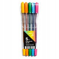 pióro żelowe gz-031 5szt. brokat etui 6823