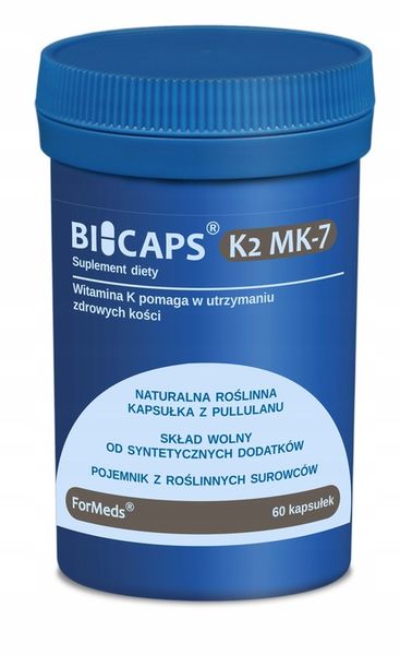ForMeds BICAPS Witamina K2 MK7 200mcg bez dodatków zdjęcie 1