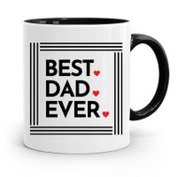 Kubek Czarny Prezent Na Dzień Ojca Best Dad Ever Z Nadrukiem Ze Zdjęciem