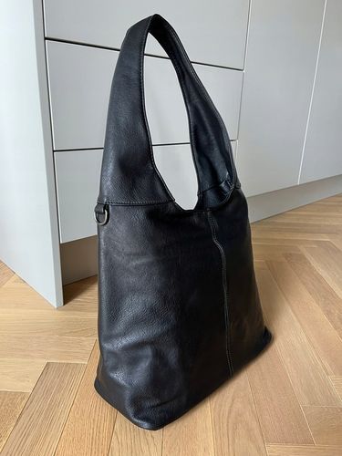 czarna torebka shopper worek skórzana klasyczna torebka shopper bag na Arena.pl