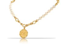 naszyjnik z opali z zawieszką z kółkami (c23/jes/63/1au)