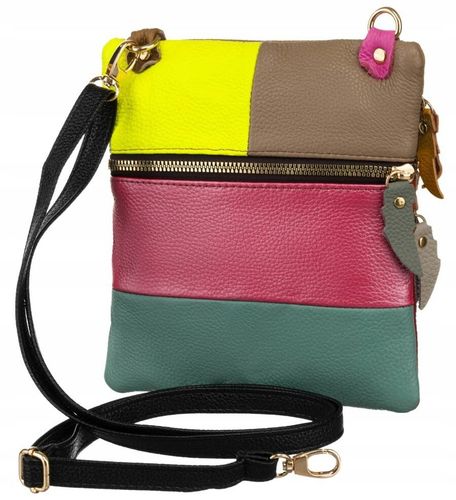 patchworkowa torebka damska ze skóry naturalnej na Arena.pl