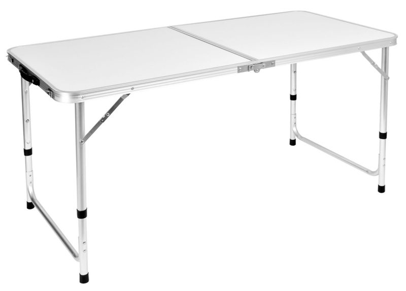 Zestaw turystyczny TRAMP kempingowy składany 120x60 cm biały zdjęcie 6