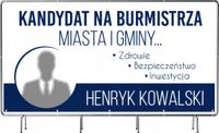 BANER WYBORCZY BANERY WYBORCZE 200x100cm - 5 sztuk gotowy projekt PLANDEKA