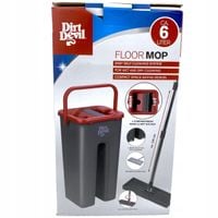 Dirt Devil Mop płaski dwukomorowy 6L szary