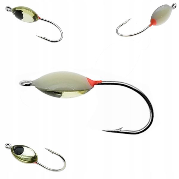 Mormyszka Wolframowa fosforowa Podlodowa z oczkiem zdjęcie 7