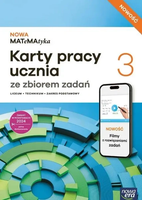 Nowa MATeMAtyka karty pracy ze zbiorem zadań klasa 3 podstawa 2026