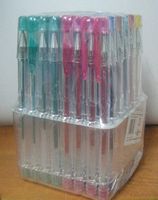 długopisy  48szt. żelowe mix kolorów | DŁ-612Z