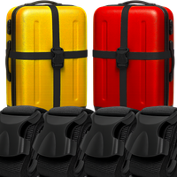 4X PAS ZABEZPIECZAJĄCY DO WALIZKI TORBY BAGAŻU MOCNY PASEK SPINAJĄCY BAGAŻ