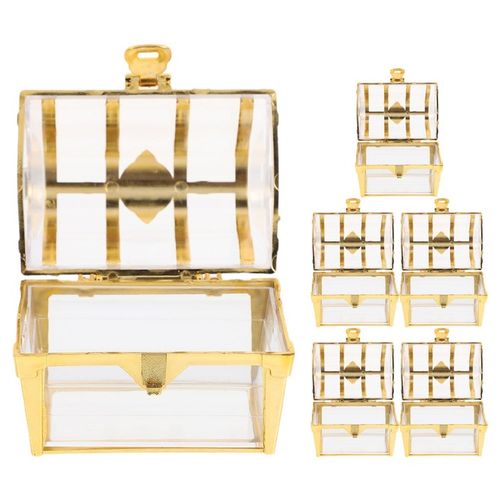 6 SZTUK PLASTIKOWE PUDEŁKO NA SKARBY SKRZYNIA SKARBÓW ETUI SKRZYNIA na Arena.pl