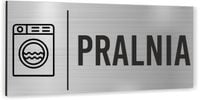 Tabliczka nadruk UV napis PRALNIA Tablica informacyjna Piktogram Aluminium