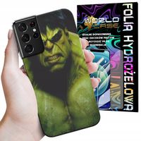 ETUI CASE DO SAMSUNG S21 ULTRA - HULK AVENGERS SPIDERMAN MARVEL + FOLIA
