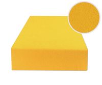 Prześcieradło Z Gumką 90X200 Frotte Musztarda