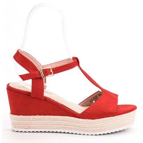 Czerwone Sandały Espadryle r.37 na Arena.pl