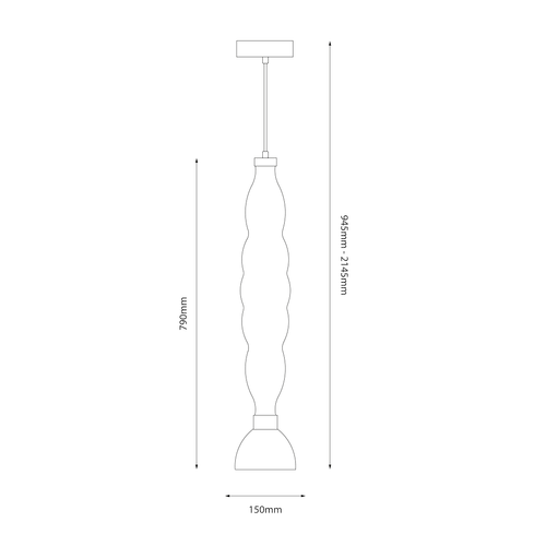 Lampa wisząca LUCCO amber 18W na Arena.pl