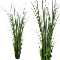 SZTUCZNA TRAWA WYSOKA ROŚLINA W DONICZCE DEKORACYJNA TRAWA OZDOBNA 150 cm