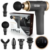 PISTOLET DO MASAŻU MASSAGEGUN 6 Końcówek Akumulator MASAŻER Ręczny VENGA