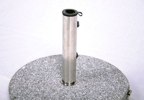 Podstawa z granitu i stali nierdzewnej okrągła z kółeczkami pod parasol 40k na Arena.pl