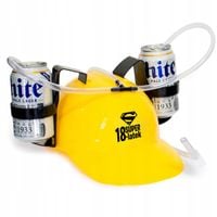 ŻÓŁTY KASK HEŁM NA PIWO URODZINY PREZENT NAKLEJKA