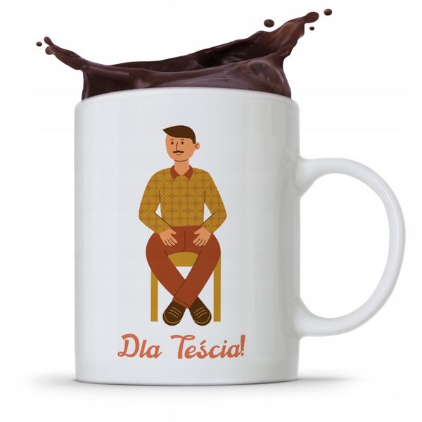 Kubek Prezent Dla Teścia Na Urodziny Imieniny Z Nadrukiem Ze Zdjęciem zdjęcie 1