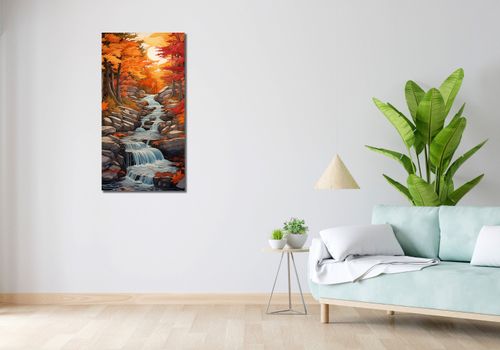 Obraz 50x100cm Jesienne Wodospady na Arena.pl