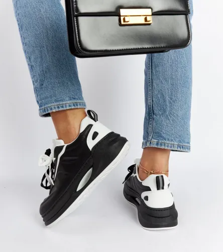 Czarno-białe sneakersy Galdino 40 na Arena.pl