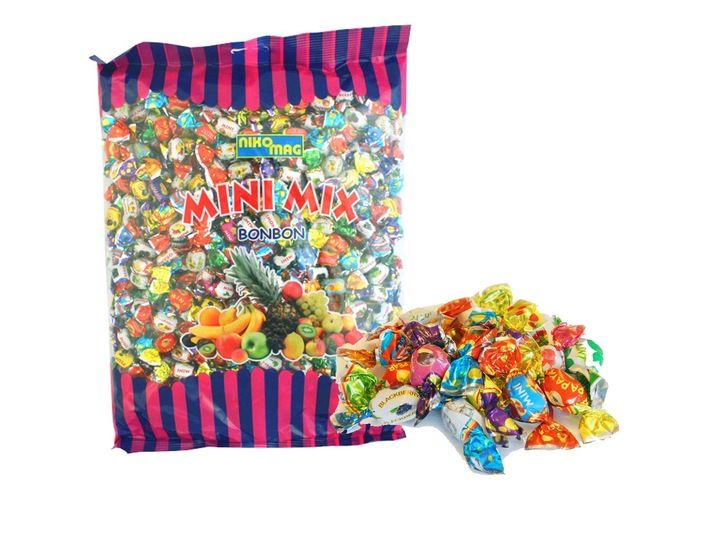 Cukierki Mini owocowe KARMELKI MINI 1 kg zdjęcie 1