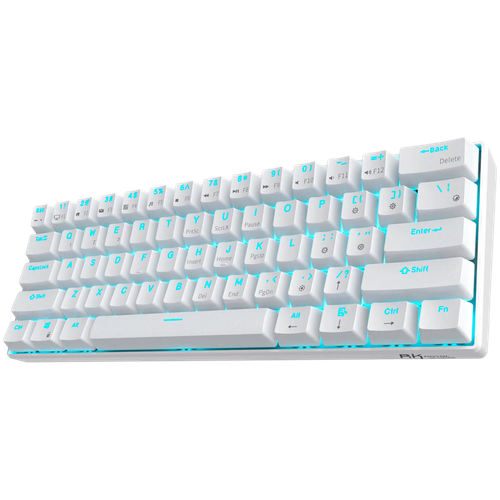 ROYAL KLUDGE RK61 White Gaming Keyboard Red switch na Arena.pl