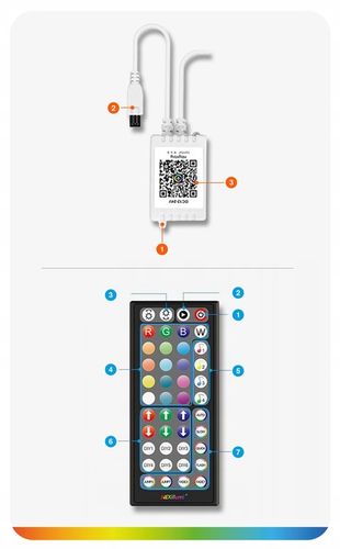 Taśma LED 30M RGB 5050 PILOT APLIKACJA Bluetooth MUZYKA ZESTAW 12V SMD na Arena.pl