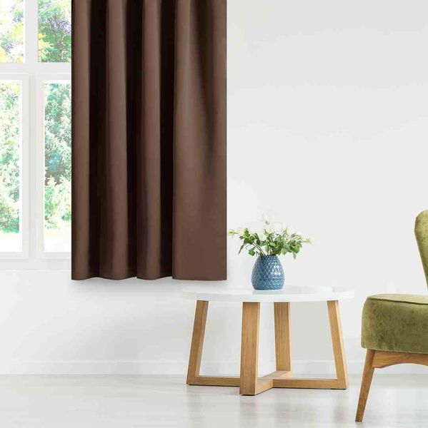 CURT/AH/BLACKOUT/EYELETS/D.BROWN/140X175/1PC zdjęcie 5