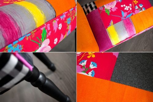 Ławka IBIZA II 100cm patchwork na Arena.pl
