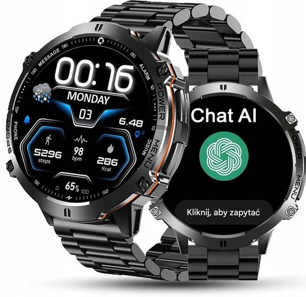 SMARTWATCH męski Rubicon ALWAYS DISPLAY KOMPAS BAROMETR AI zdjęcie 1