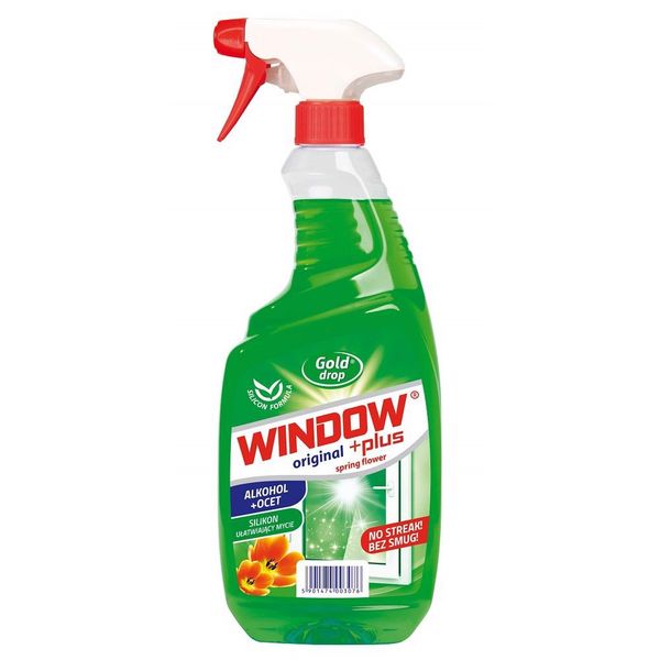 płyn do mycia szyb luster window 750ml spring flow zdjęcie 1