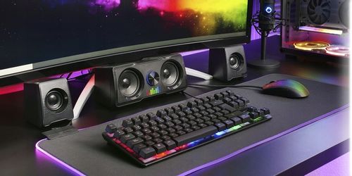 Głośniki Komputerowe 2 1 SOUNDWALL USB 16W LED RGB na Arena.pl