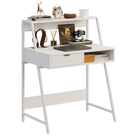 BIURKO KOMPUTEROWE BIAŁE SZKOLNE STOLIK LOFT INDUSTRIALNE NOWOCZESNE 80 CM