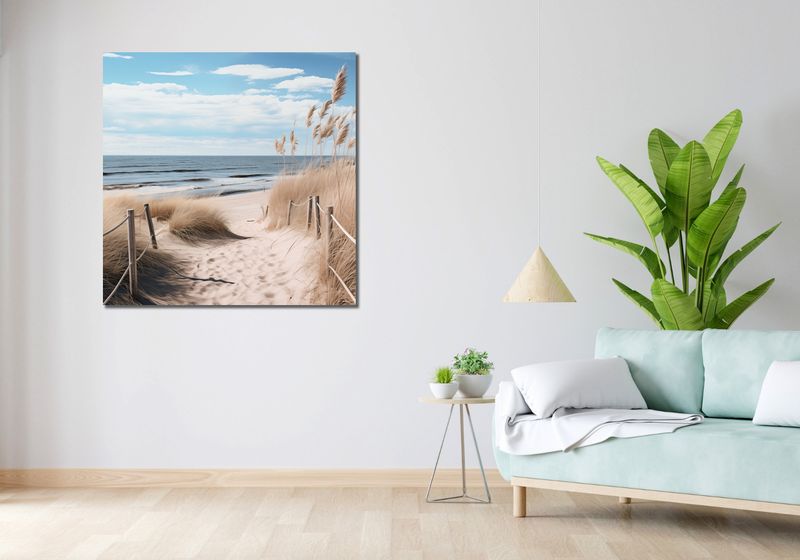 Obraz 100x100cm Nadmorski Most zdjęcie 2