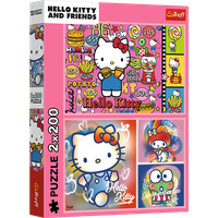 TREFL 13336 Puzzle 2x200 Hello Kitty i przyjaciele