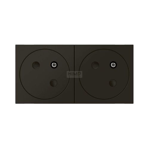 MOSAIC - Gniazdo 2 x 2P+Z 16 A - 250 V~ zespolone kątowe 45 stopni - zaciski automatyczne - 4 modułowy - Antracyt Legrand 079192L na Arena.pl