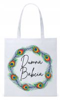 Dla Babci Babuni Prezent Torba Eco Biała Shopper Z Nadrukiem Ze Zdjęciem